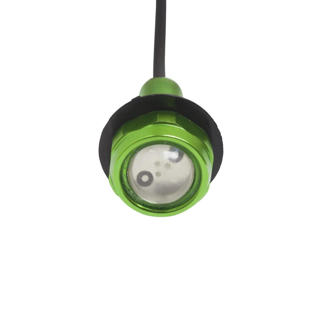 2-Piece Super Bright LED Button Light Kit Yak-Power Green 