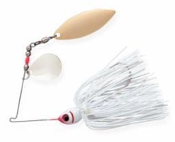 Booyah - Tandem Blade Spinnerbait Booyah 1/2oz Snow White Colorado/Willow