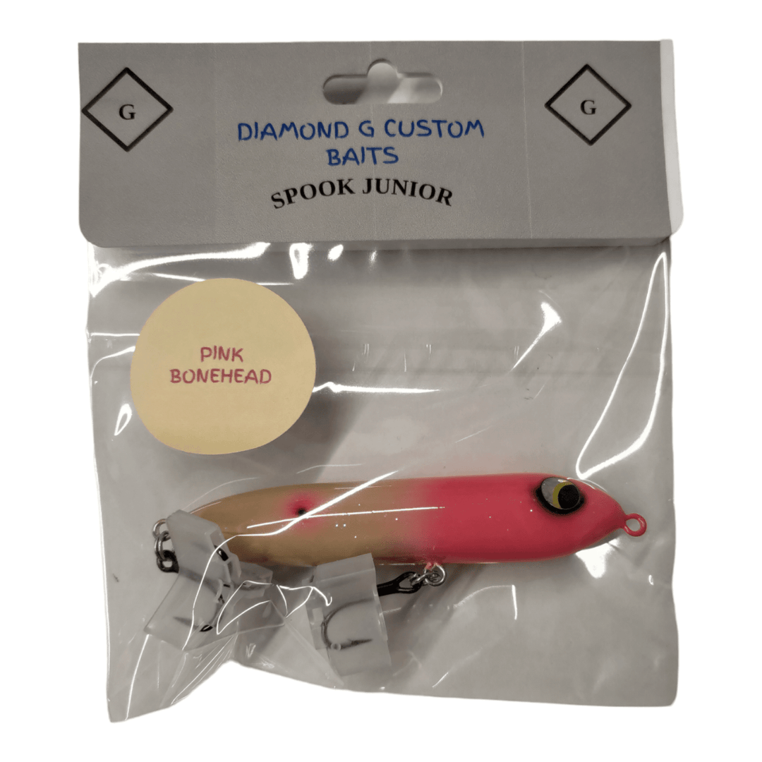 Diamond G Custom Baits - Spook Junior Diamond G Custom Baits Pink Bonehead 