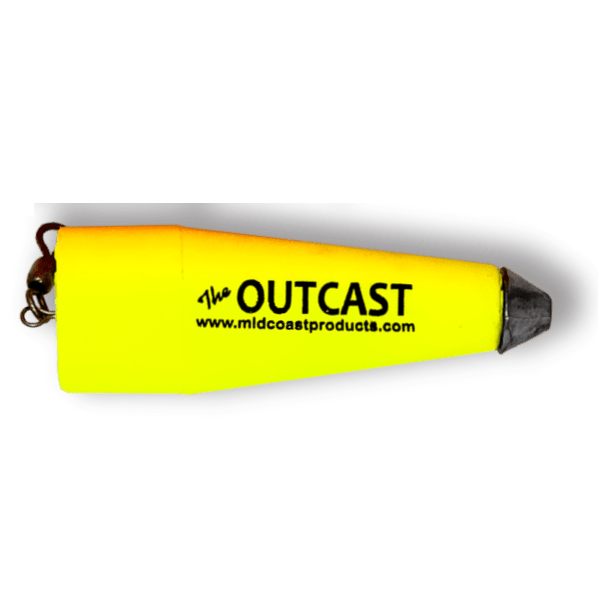 The Outcast Cork - 4 Inch Tackle Midcoast Products Yellow 