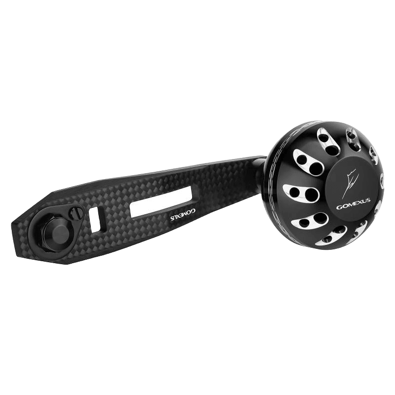 Gomexus Carbon Handle for Baitcasting Reel with Aluminum Knob LC-A38 Gomexus 75mm 8x5mm Black/Silver