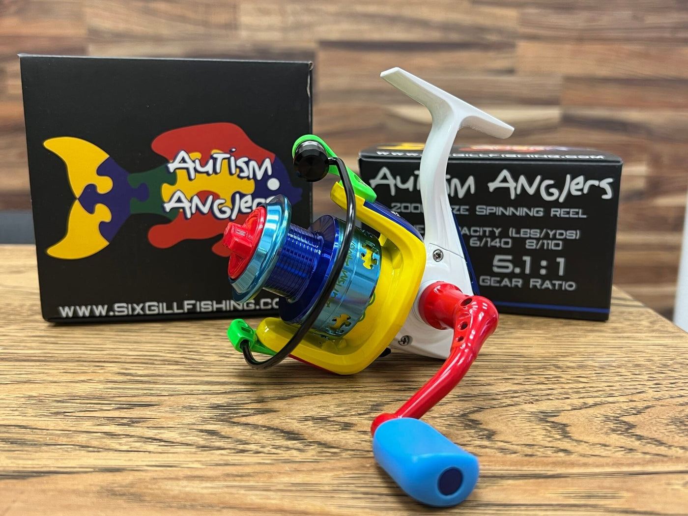 Autism awareness bait caster  Shoutout to Sixgill Fishing
