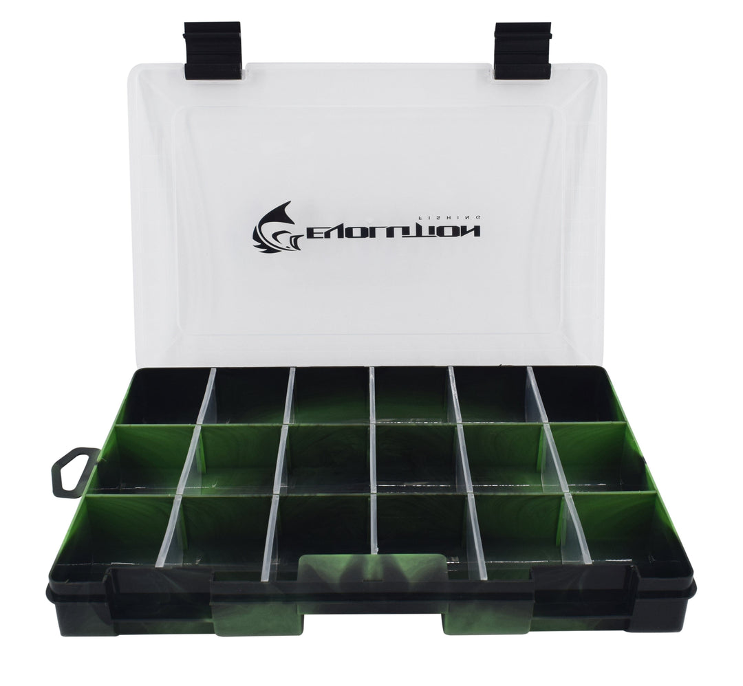 Drift Series 3600 Tackle Tray Tackle Storage Evolution Outdoor Green Single 