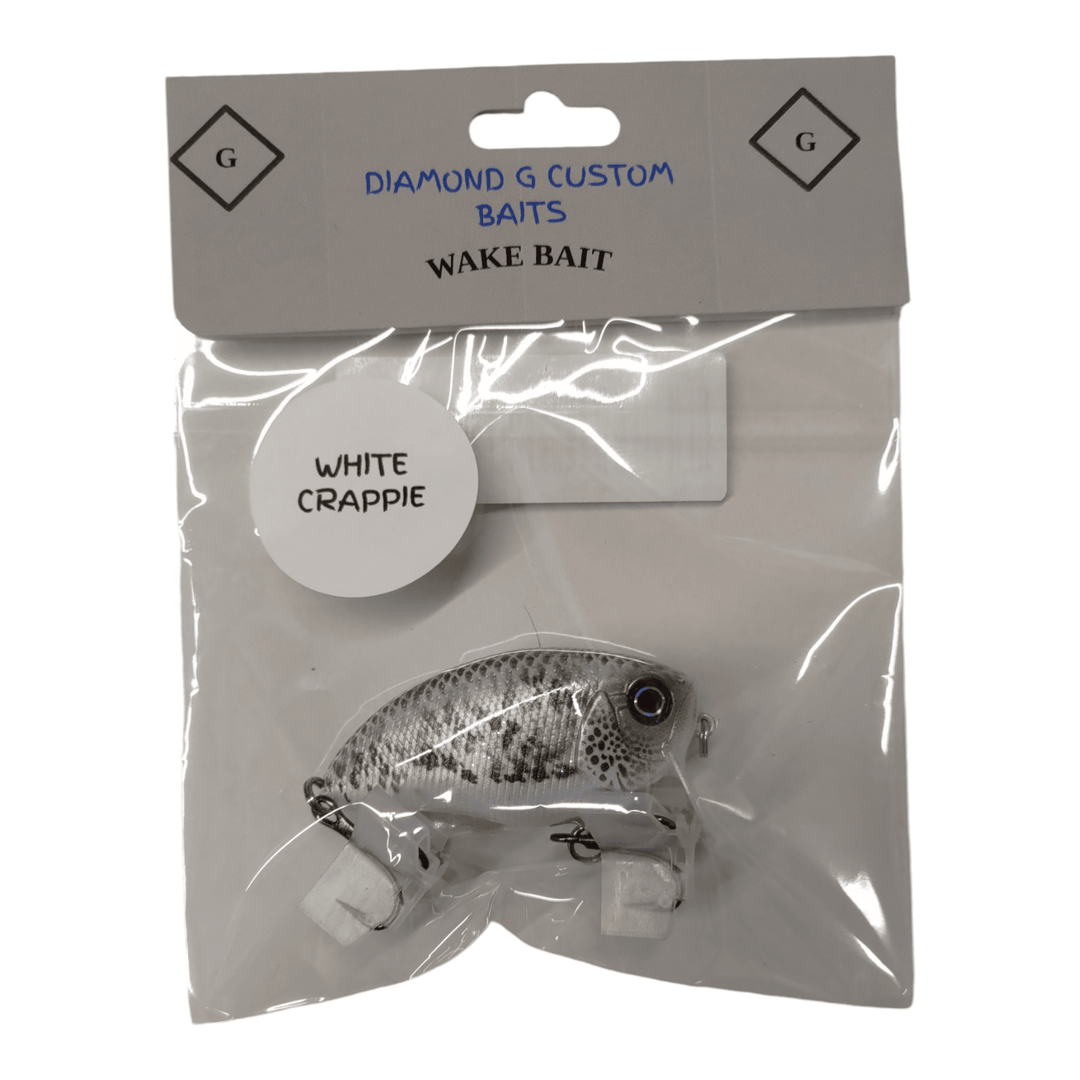 Diamond G Custom Baits - Wake Bait Diamond G Custom Baits White Crappie 