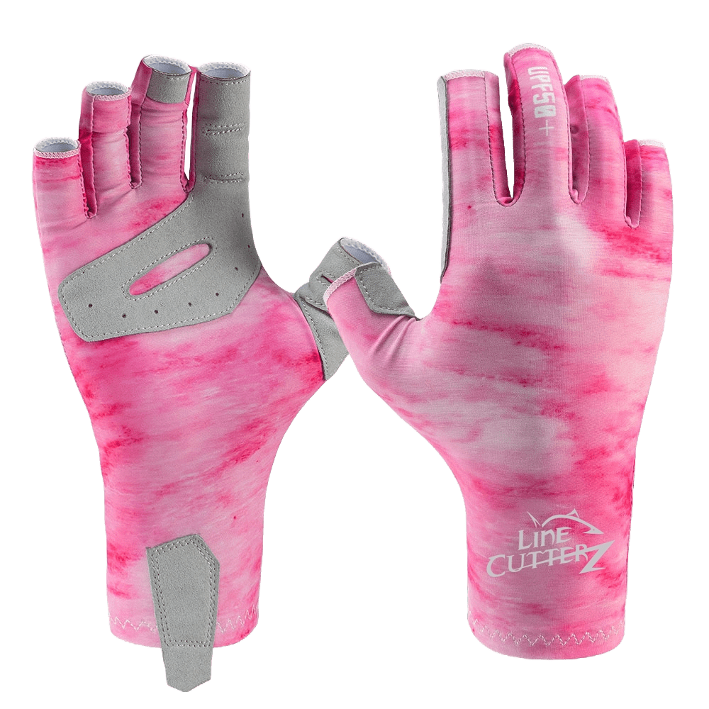 Line Cutterz Fishing Gloves Apparel Line Cutterz Pink (Cotton Candy) S/M 