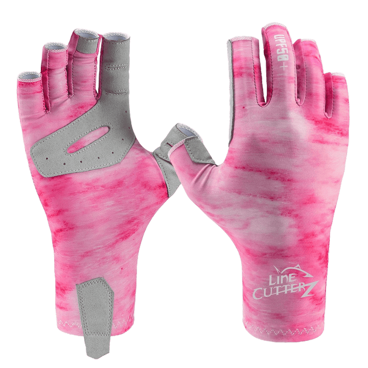 Line Cutterz Fishing Gloves Apparel Line Cutterz Pink (Cotton Candy) S/M 