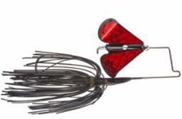 Prototype Lures - Guerilla Buzz Buzzbaits Prototype Lures 3/8oz Black w/Blood Red Prism Blade 