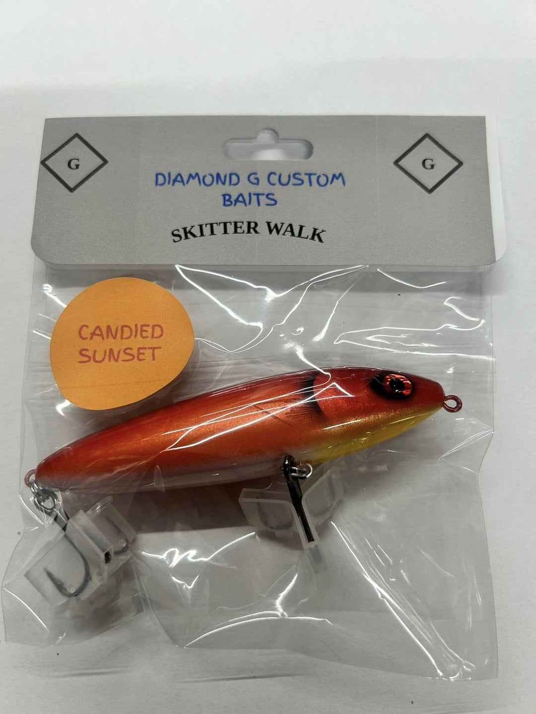 Diamond G Custom Baits - Skitter Walk Diamond G Custom Baits Candied Sunset 