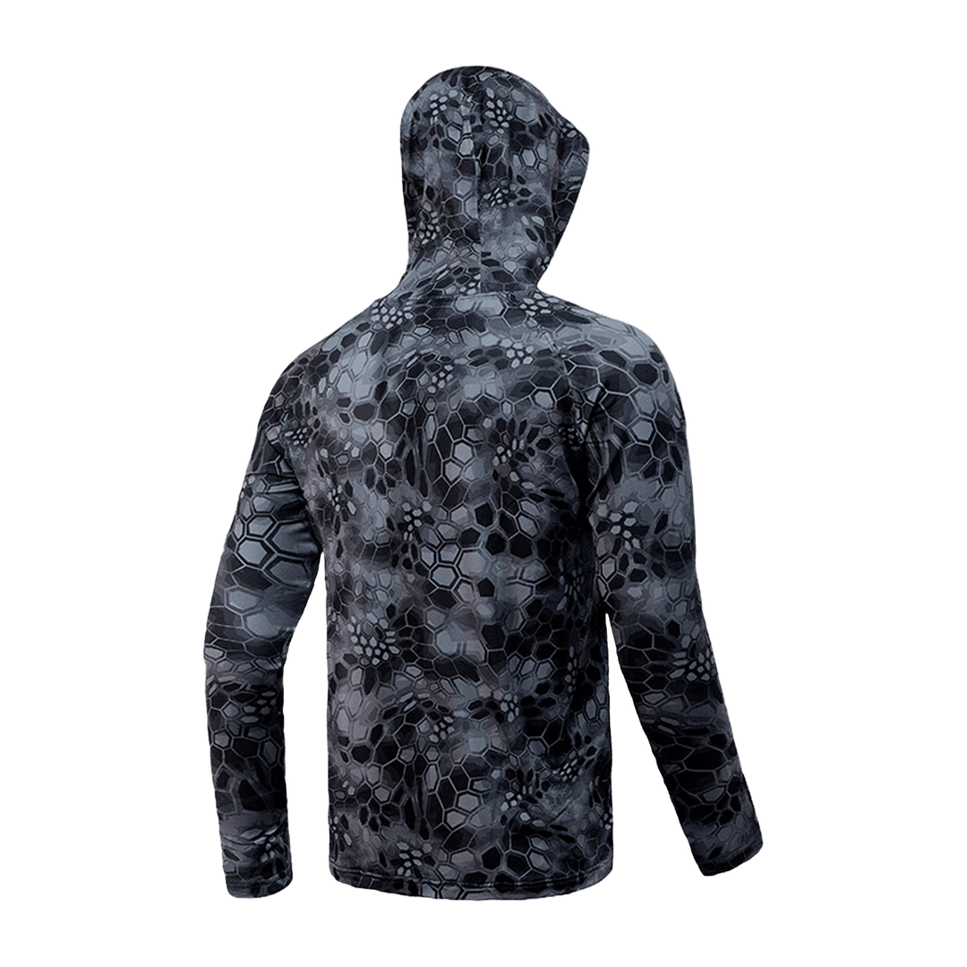 Line Cutterz Long-Sleeve Camo Fishing Hoodie Apparel Line Cutterz 