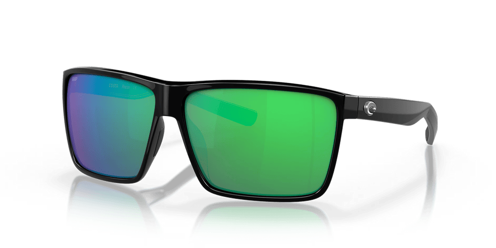 Costa Polarized Sunglasses Accessories Costa Del Mar Rincon Shiny Black Green Mirror Polarized Polycarbonate