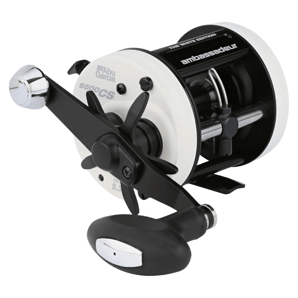 Abu Garcia - "The White Edition" Ambassadeur CS Pro Rocket Round Baitcast Reel Fishing Reel Abu Garcia 