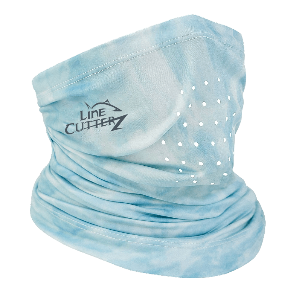 Line Cutterz - Neck Gaiter Face Guard Line Cutterz Blue/White 