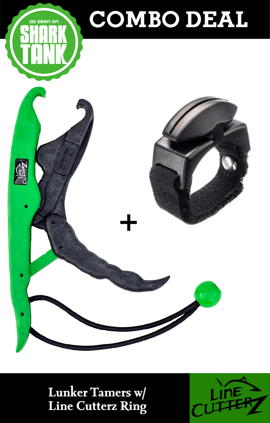 COMBO DEAL - Line Cutterz Ring + Lunker Tamers by The Fish Grip Combo Cutter Line Cutterz 