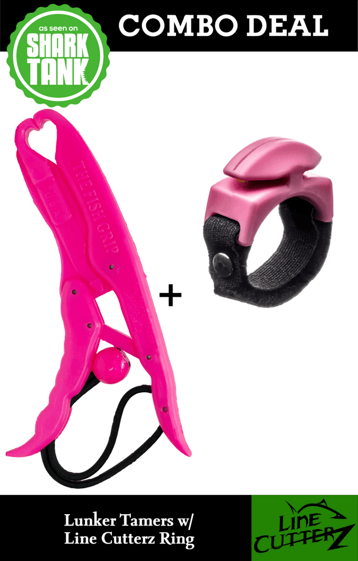 COMBO DEAL - Line Cutterz Ring + Lunker Tamers by The Fish Grip Combo Cutter Line Cutterz 