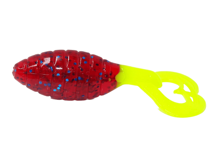 Bubba Clucker Mullet 3” - 7pk Lure Chicken Boy Lures Plum-Licious Chartreuse 