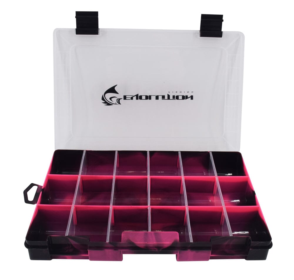 Drift Series 3600 Tackle Tray Tackle Storage Evolution Outdoor Pink Single 