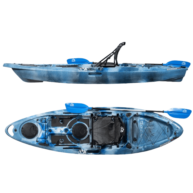 Hoodoo Element 100S Sit On Top Kayak Vessels Hoodoo Sports Blue Lagoon 