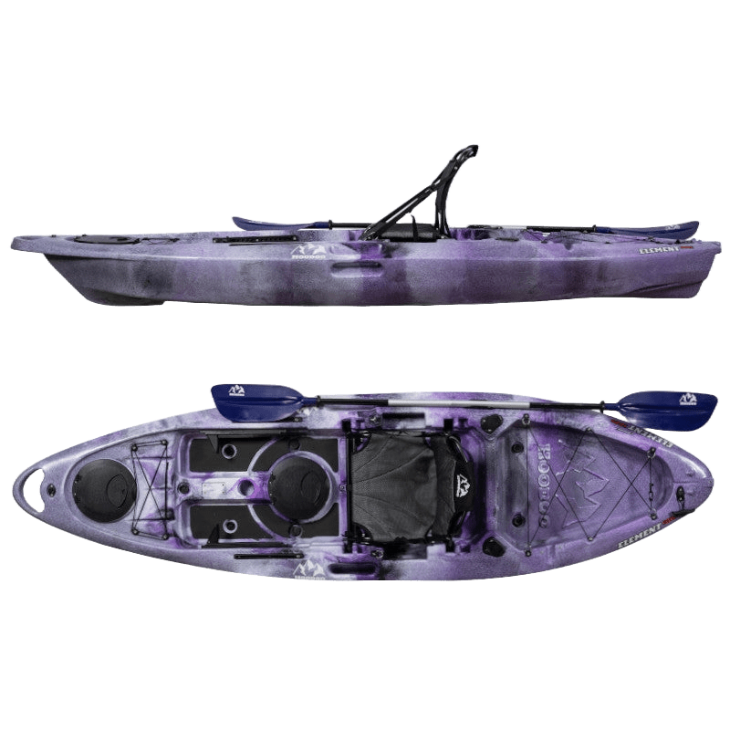 Hoodoo Element 100S Sit On Top Kayak Vessels Hoodoo Sports Purple Haze 