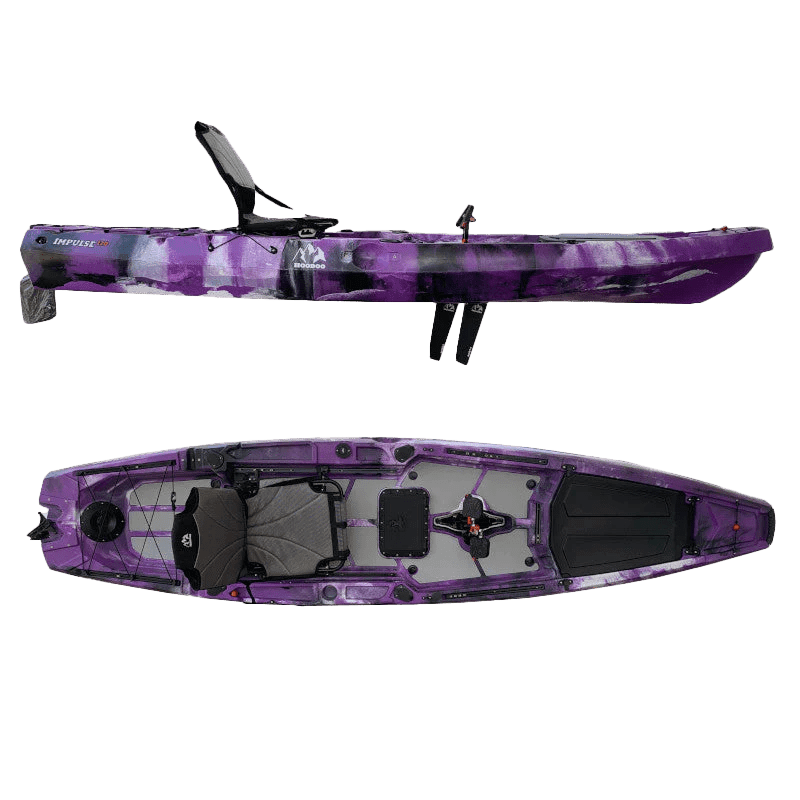 Hoodoo Impulse 120 Fin Drive Kayak Vessels Hoodoo Sports Purple Haze 