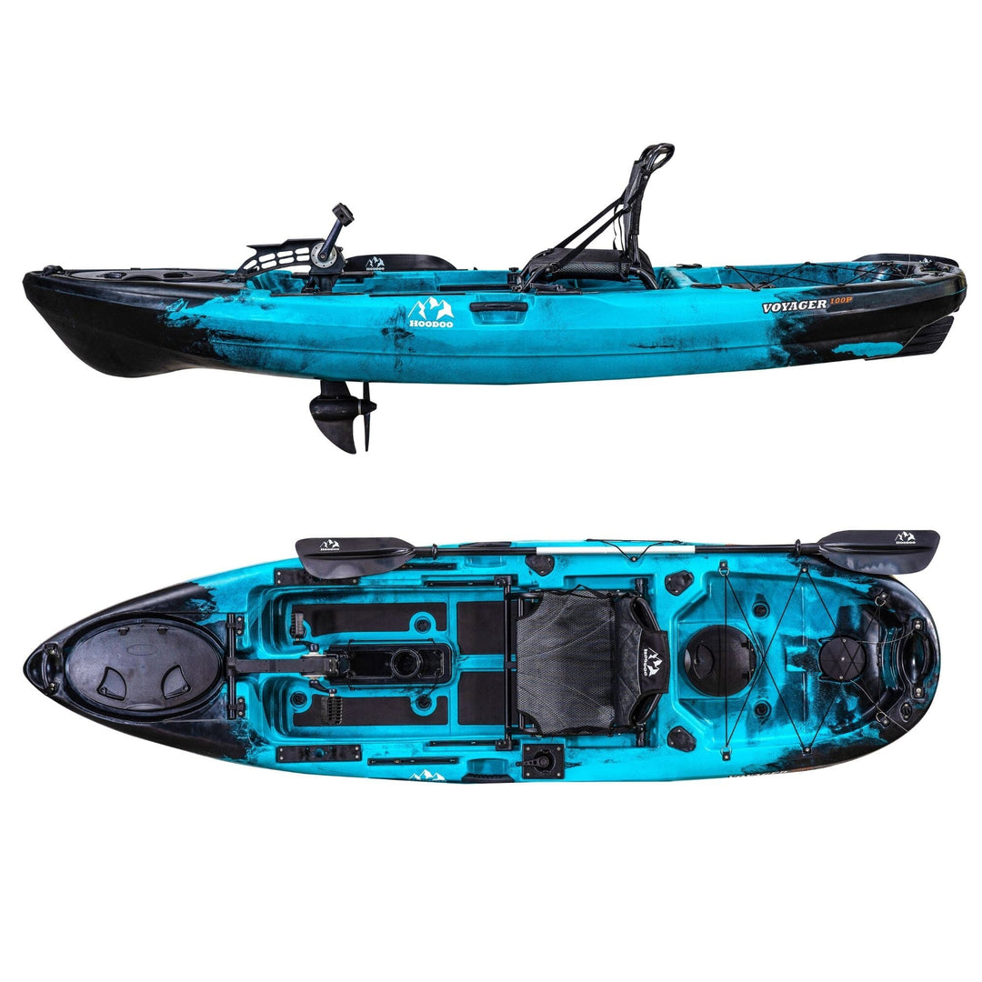 Hoodoo Voyager 100P Pedal Drive Kayak Kayak Hoodoo Sports Marine Reef Propeller Drive 