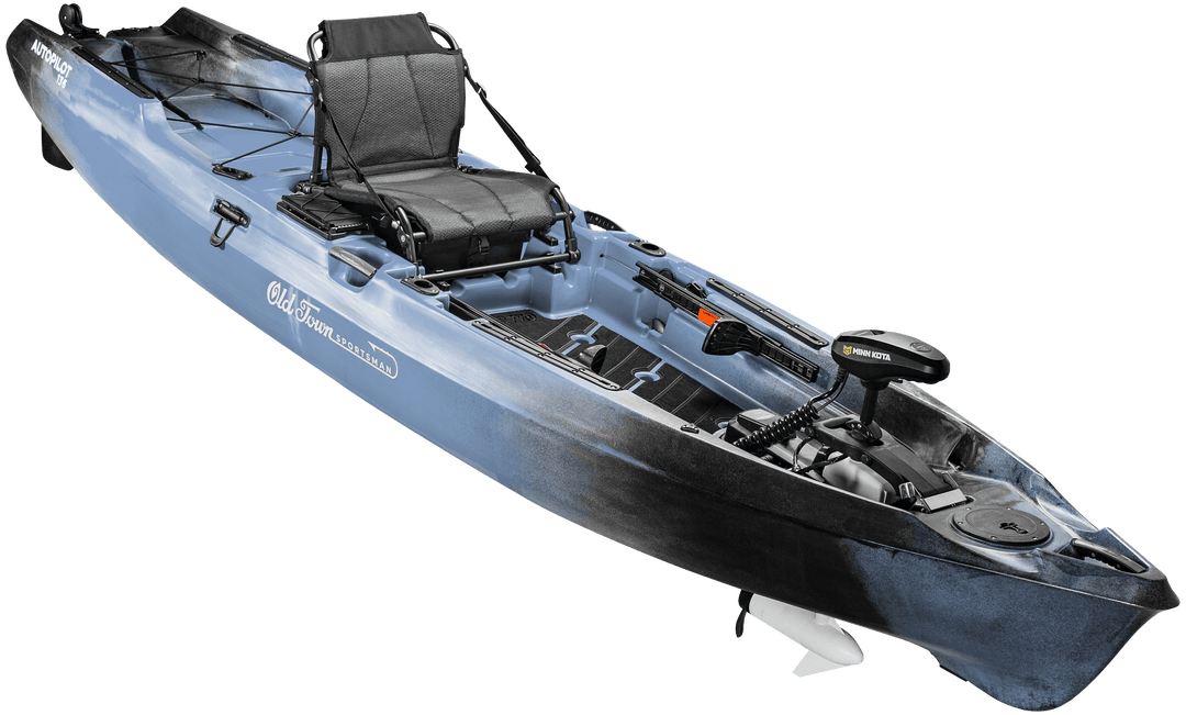 Old Town Sportsman Autopilot 136 Vessels Old Town Canoe Steel Camo 