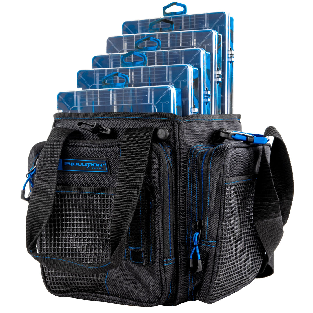 Vertical 3600 Drift Series Tackle Bag Blue Tackle Storage Evolution Outdoor 