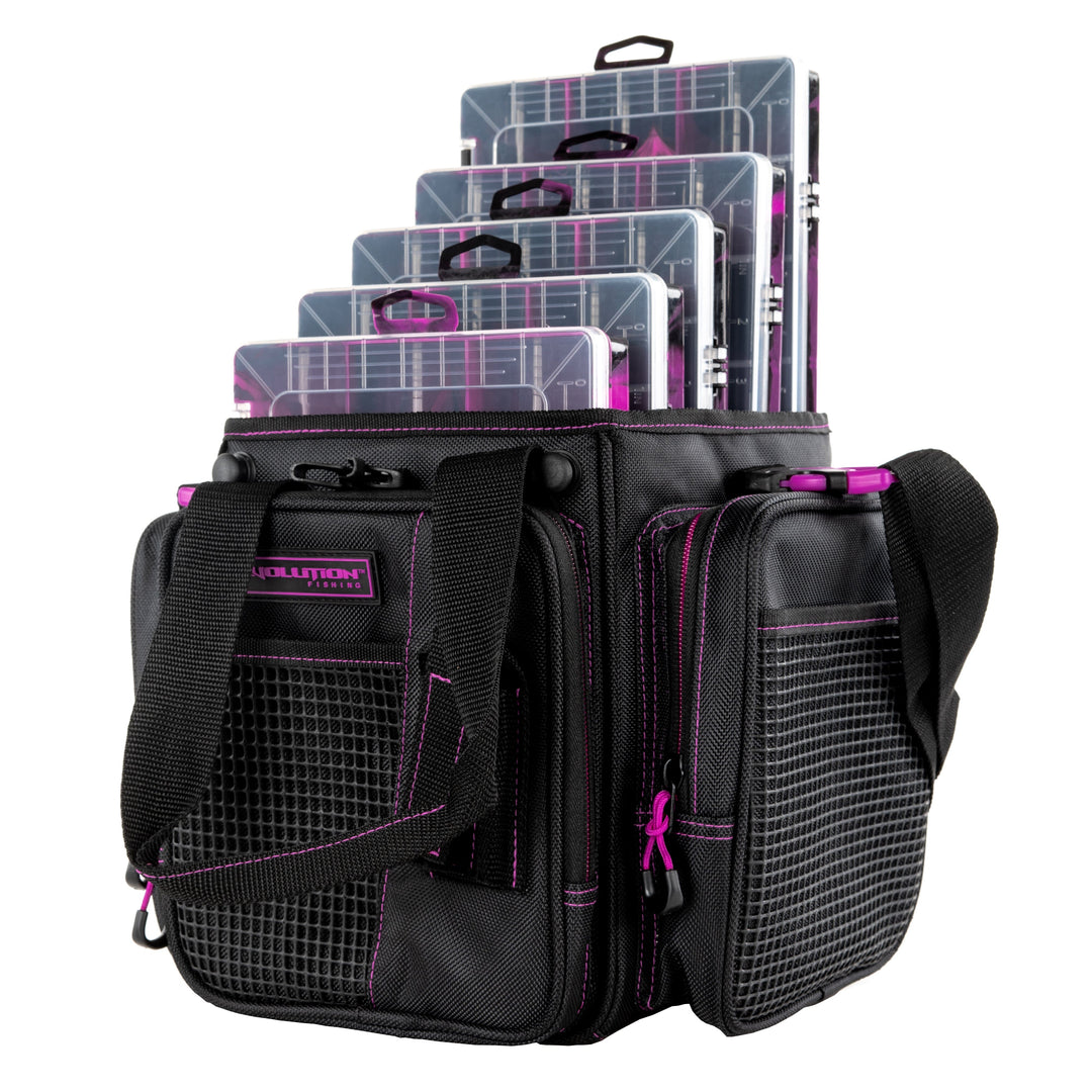 Vertical 3600 Drift Series Tackle Bag Purple Tackle Storage Evolution Outdoor 