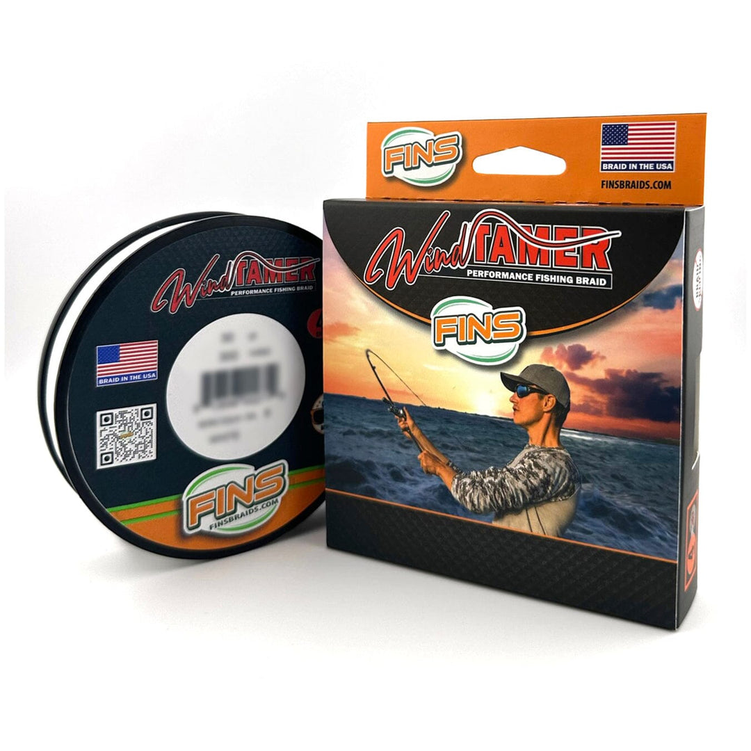 Windtamer Fishing Braid 100-200lb. Fishing Line FINS Braids 100 lb. 300 yards White