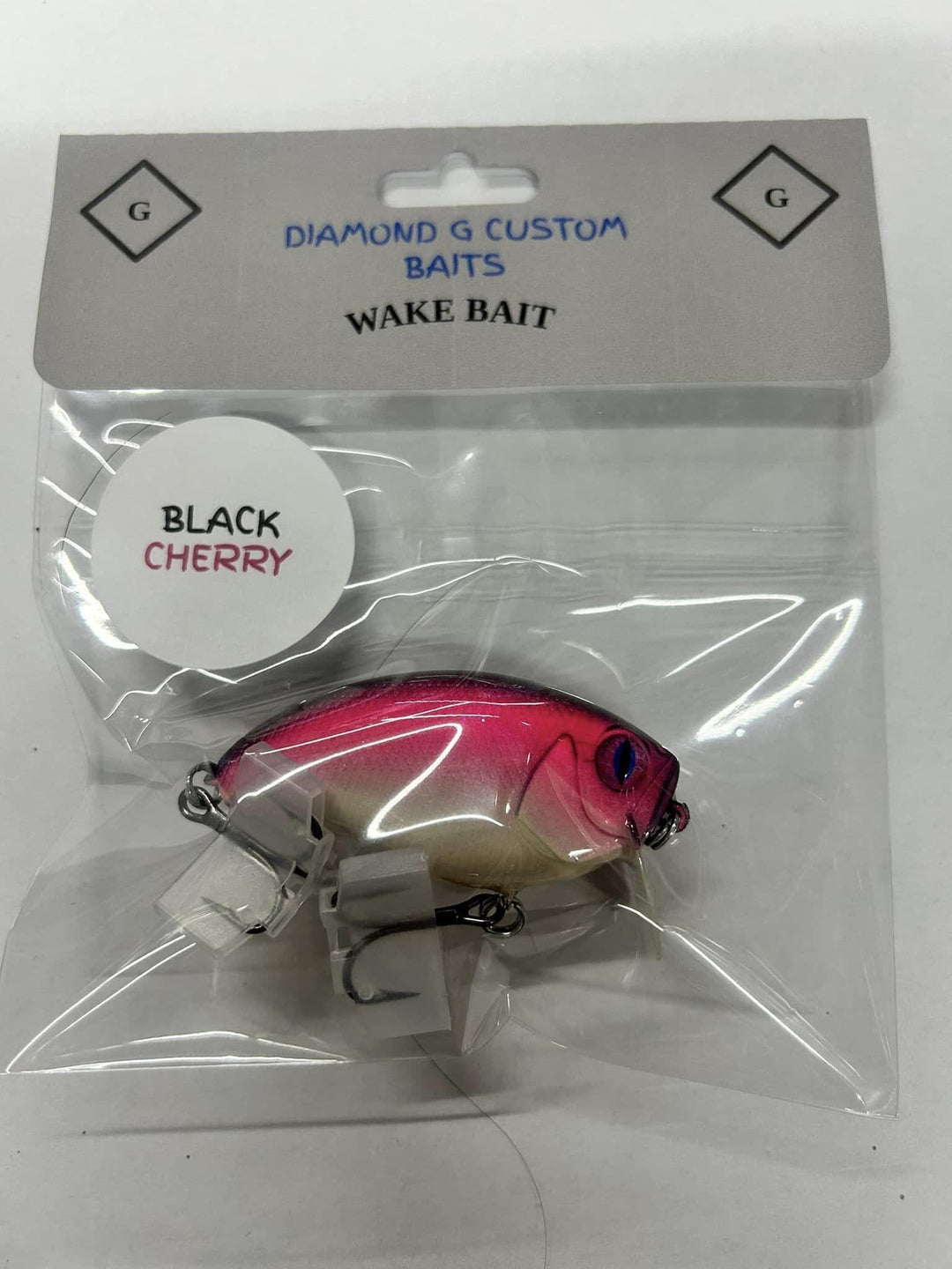 Diamond G Custom Baits - Wake Bait Diamond G Custom Baits Black Cherry 