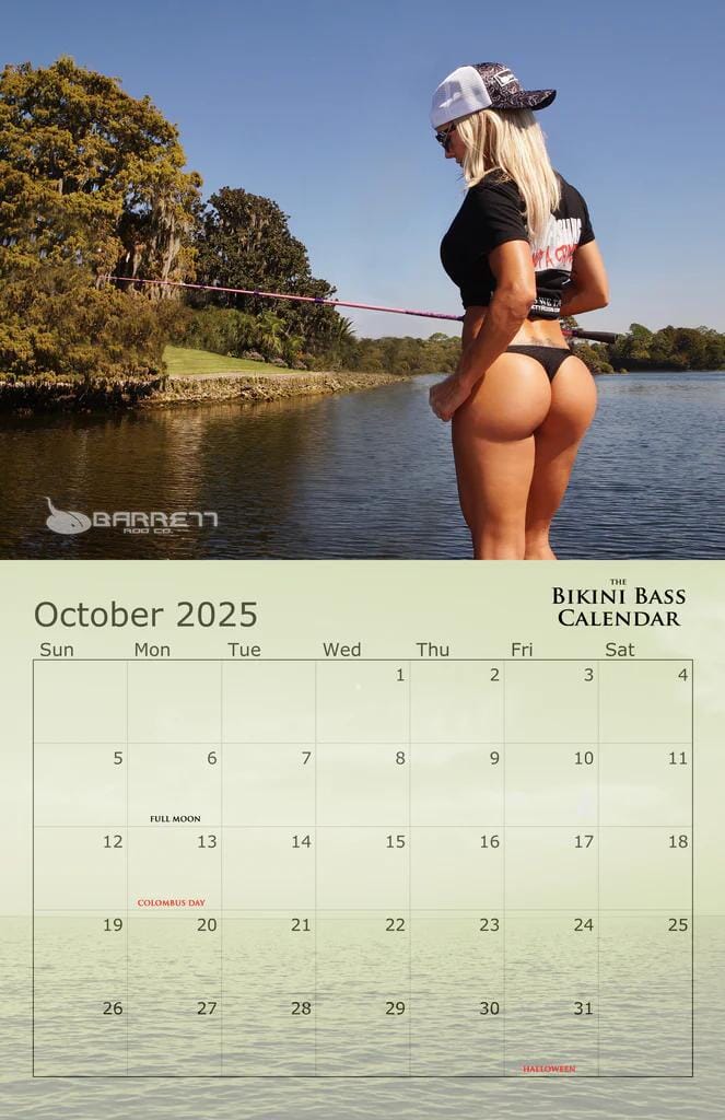 The 2025 Bikini Bass Fishing Calendar Bikini Bowfishing 