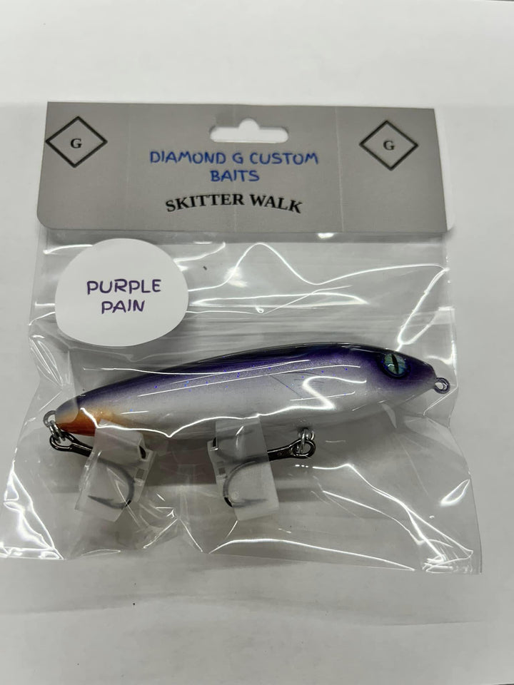 Diamond G Custom Baits - Skitter Walk Diamond G Custom Baits Purple Pain 