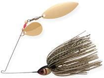 Booyah - Tandem Blade Spinnerbait Booyah 1/4oz Gold Shiner Colorado/Willow