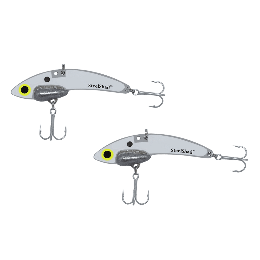 SteelShad Mini Blade Bait 2pk SteelShad White Shad 