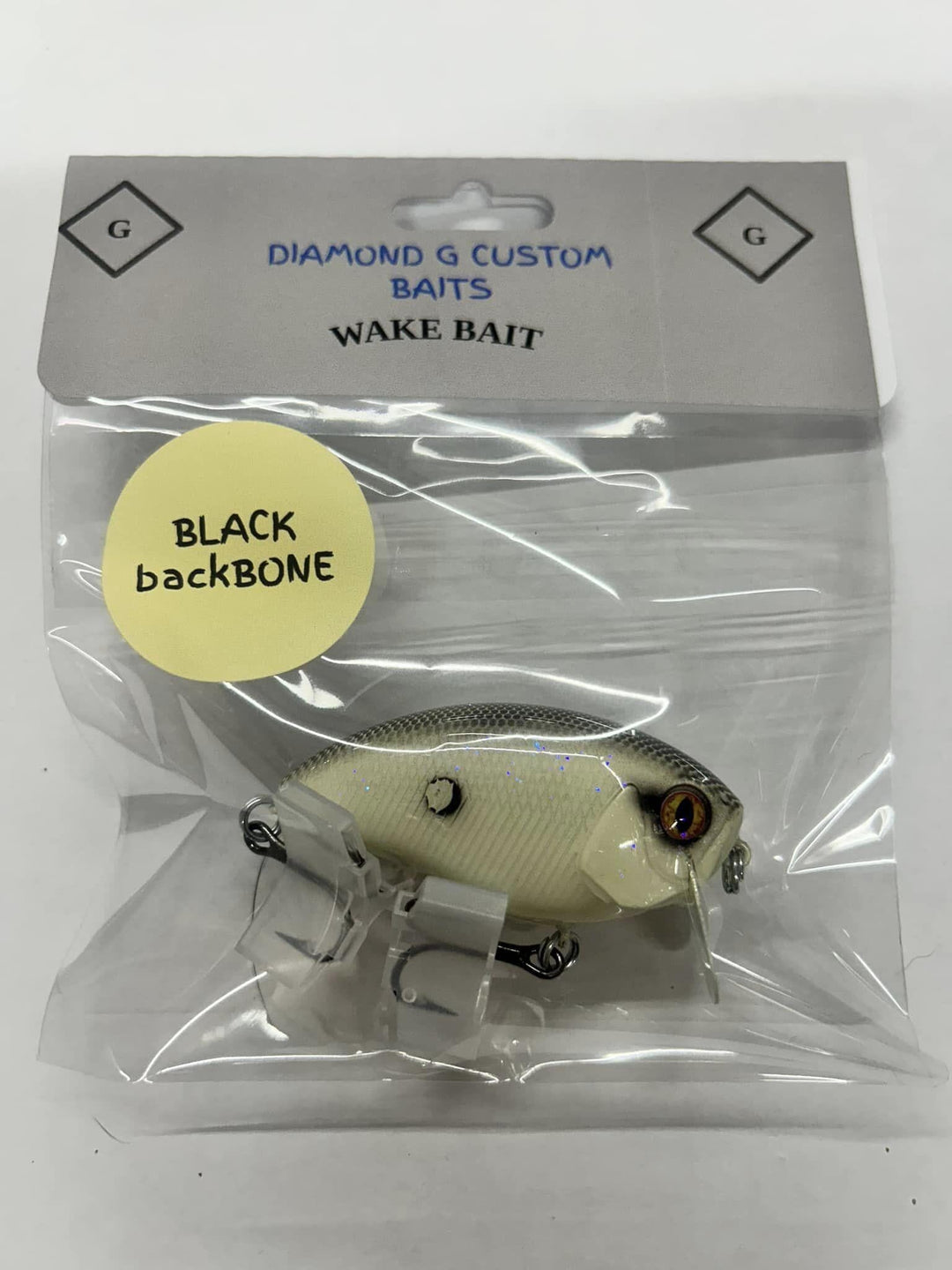 Diamond G Custom Baits - Wake Bait Diamond G Custom Baits Black Backbone 