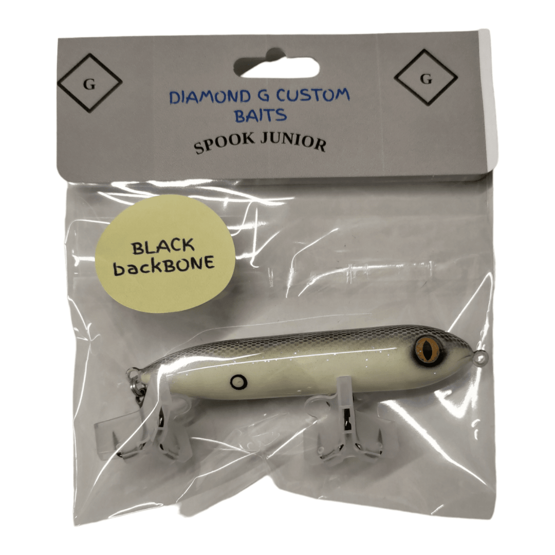 Diamond G Custom Baits - Spook Junior Diamond G Custom Baits Black Backbone 