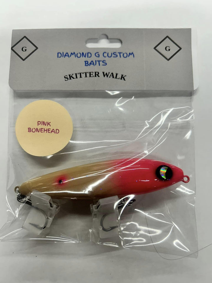 Diamond G Custom Baits - Skitter Walk Diamond G Custom Baits Pink Bonehead 