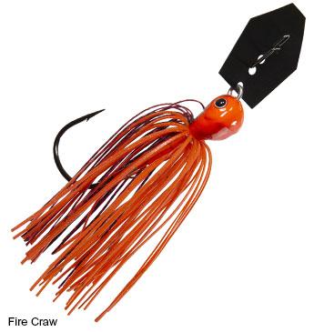 Z-Man ChatterBait JackHammer Lure Z-Man Fishing Products 1/2oz Fire Craw 