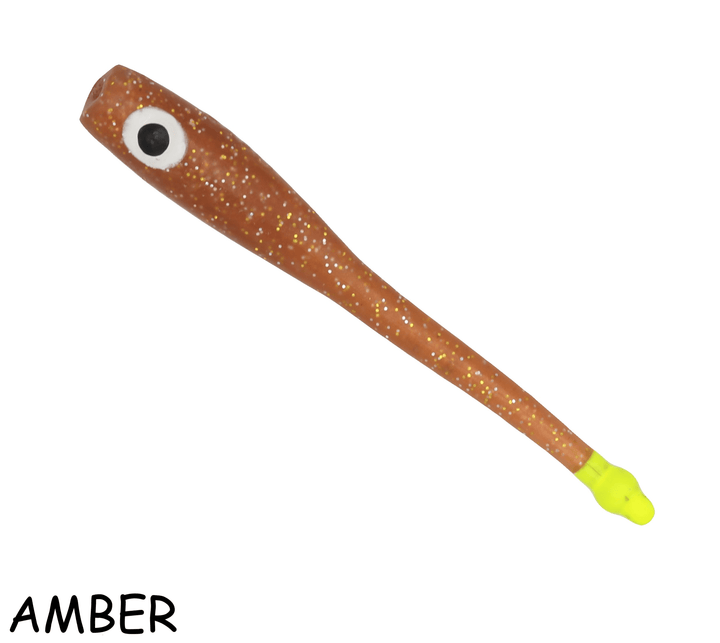 Brown Lures - Devil Eye - 6pk Brown Lures Amber 