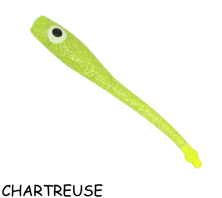 Brown Lures - Devil Eye - 6pk Brown Lures Chartreuse 