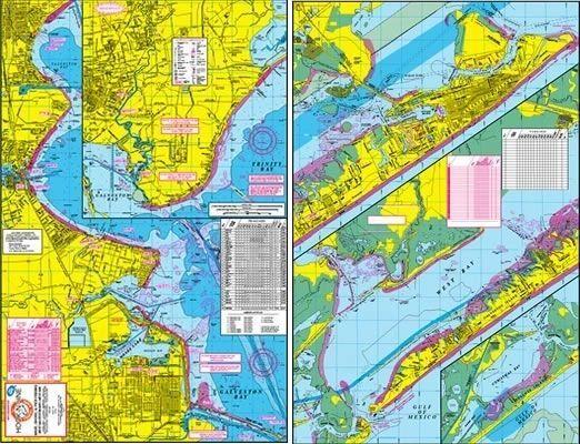 Hook -N-Line Fishing Map Unknown Wade - West Galveston Bay 