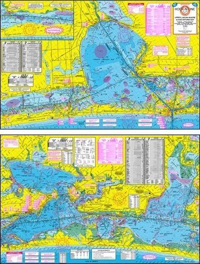 Hook-N-Line Fishing Map Accessories Unknown Upper Laguna Madre 