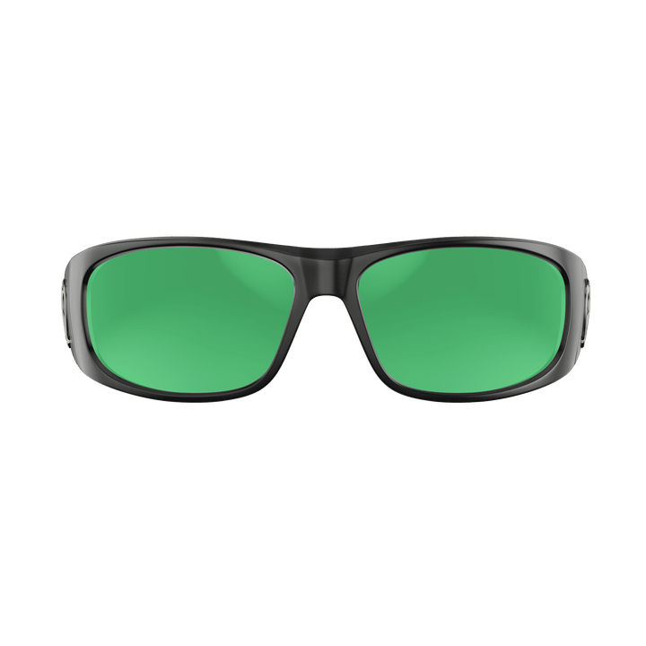 Redtail Republic Sunglasses Accessories Redtail Republic Laguna Matte Black Green Mirror