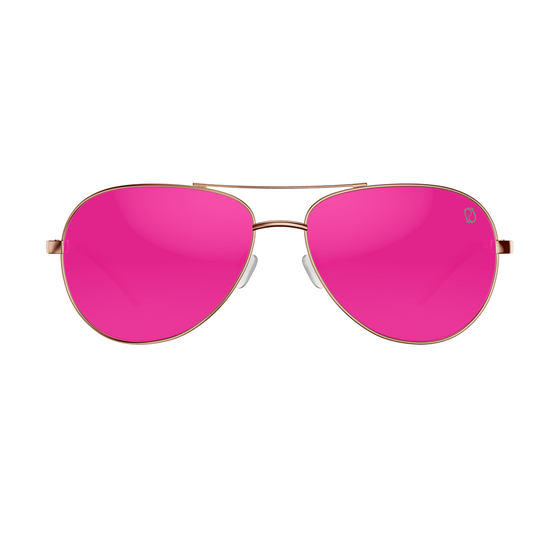 Redtail Republic Sunglasses Accessories Redtail Republic Sandbar Gold Pink Mirror